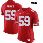 Men's NCAA Ohio State Buckeyes Isaiah Prince #59 College Stitched Authentic Nike Red Football Jersey TB20W78EH